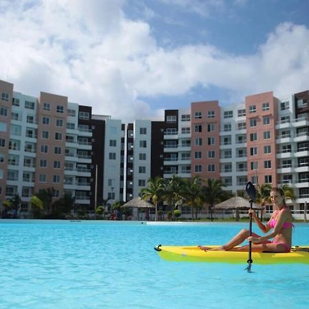 Departamento Con Laguna Artificial Cancún Buitenkant foto