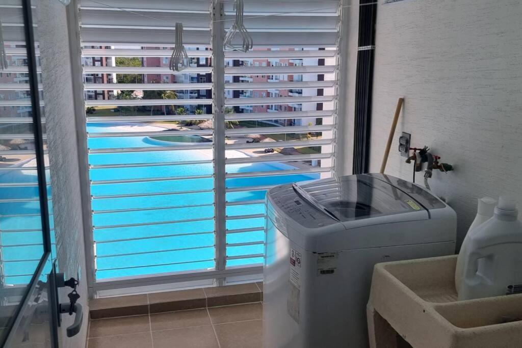 Departamento Con Laguna Artificial Cancún Buitenkant foto