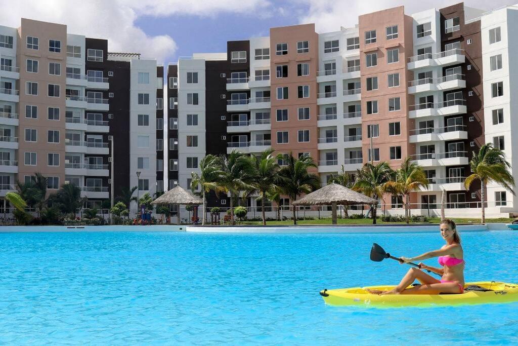 Departamento Con Laguna Artificial Cancún Buitenkant foto
