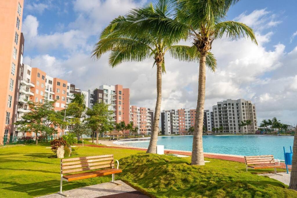 Departamento Con Laguna Artificial Cancún Buitenkant foto