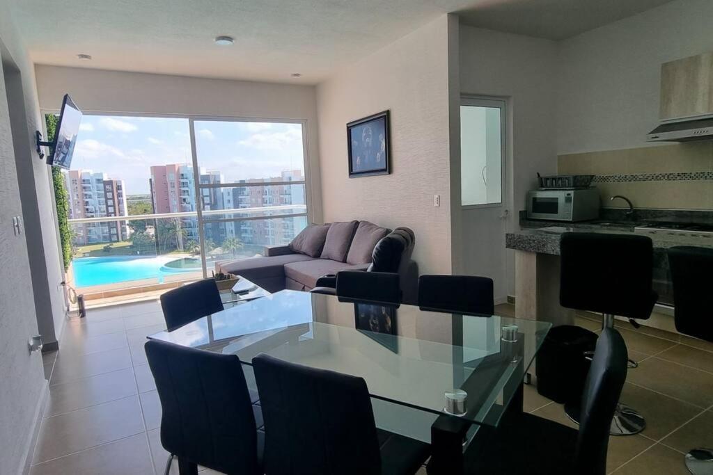 Departamento Con Laguna Artificial Cancún Buitenkant foto